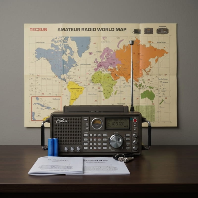 Tecsun S-2200x с частотными диапазонами